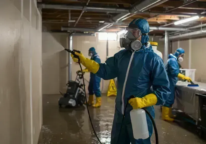 Basement Sanitization and Antimicrobial Treatment process in Avenal, CA